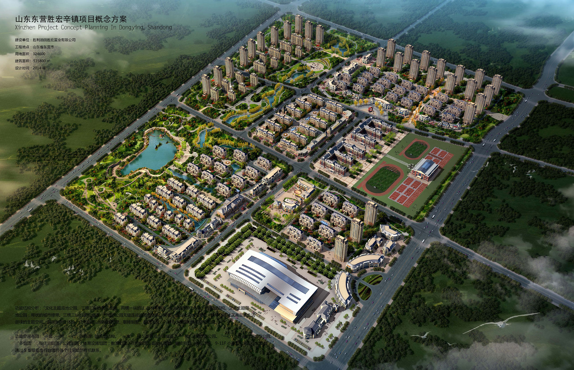 Shandong Dongying Shenghong Xin Town Project Concept Design